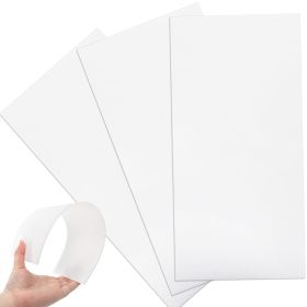 3 Pack White PTFE Virgin Sheet, Inch Heat Resistant Teflon Sheets, Thick Reusable Plastic Boards