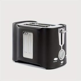 (FST-MBJ-110V)2 Slice Toaster, Quick & Even Results Every Time, Wide Slots Fit Any Size Bread Drop-Down Crumb Tray for Easy Clean Up, Stainless S